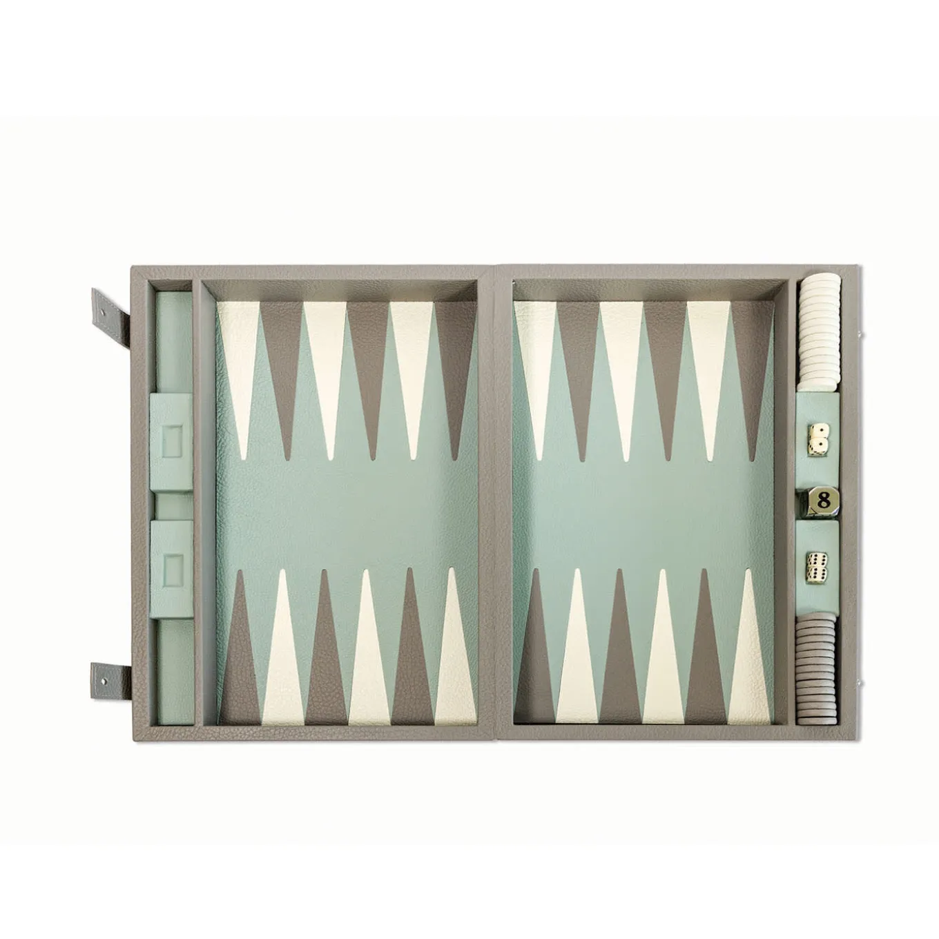 Grey Backgammon Box Game