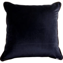 Grey Carrè Cushion in jacquard fabric and Silk Velvet