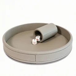 Grey Poker Tray Dices