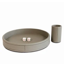 Grey Poker Tray Dices