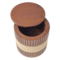 Grissini Round wood outdoor Side Table