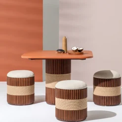 Grissini Square Wood outdoor Dining Table