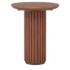 Grissini Tall Round Wood outdoor Side Table