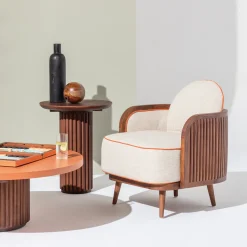 Grissini wood Outdoor Lounge Chair