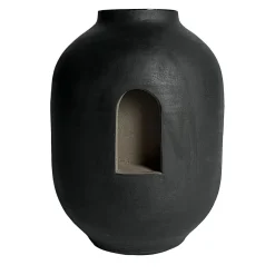 Grès Black Vase