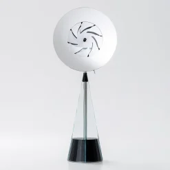 Gualtiero black ash wood With Steel And Glass Details Cabinet