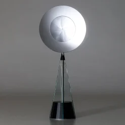 Gualtiero black ash wood With Steel And Glass Details Cabinet