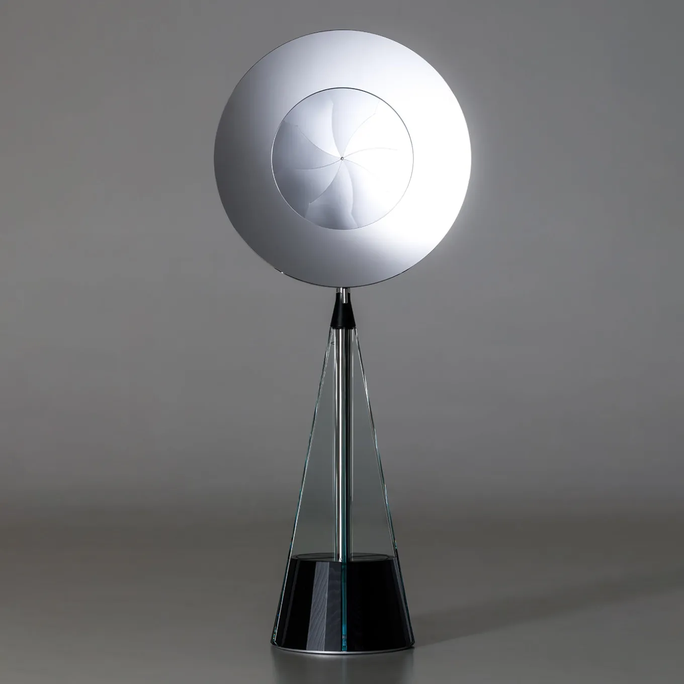 Gualtiero black ash wood With Steel And Glass Details Cabinet