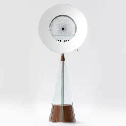 Gualtiero Canaletto Walnut With Steel And Glass Details Cabinet