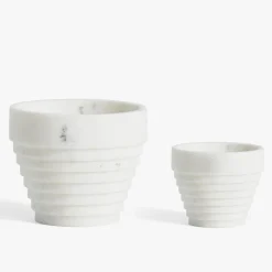 Guggenheim White Michelangelo Pot by Michele Chiossi