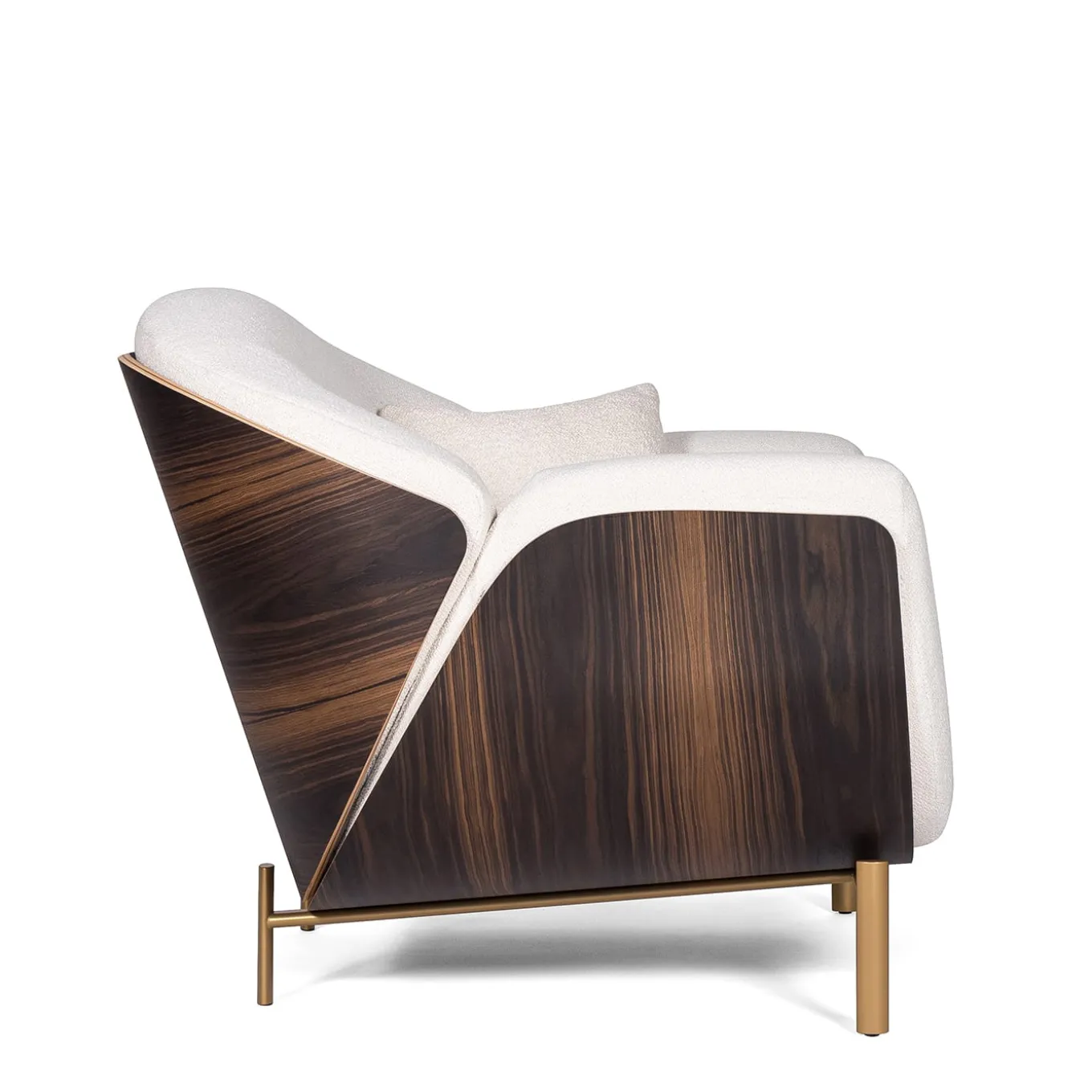 Haimà White Bouclé Armchair