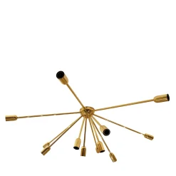 “Half Sputnik” Ceiling Lamp in Polished Brass
