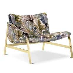Hammock with Tropical-Patterned Lounge Chairs by Debonademeo