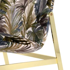 Hammock with Tropical-Patterned Lounge Chairs by Debonademeo