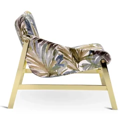 Hammock with Tropical-Patterned Lounge Chairs by Debonademeo