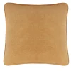 Happy Frame Camel Velvet Square Cushion
