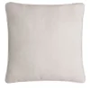Happy Frame White Velvet Square Cushion
