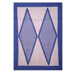 Harlequin Klein Blue-Taupe Fancy Plaid