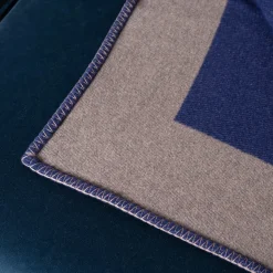 Harlequin Klein Blue-Taupe Fancy Plaid