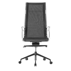 havana A Black Fully Mesh Armchair