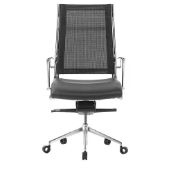 Havana B Black Mesh & Leather Armchair