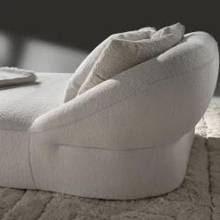 Havana Compact White Chaise Longue by Palomba Serafini