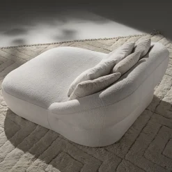 Havana Compact White Chaise Longue by Palomba Serafini