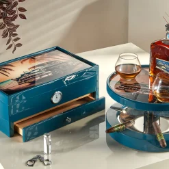 Havana-inspired Powder Blue Humidor (Special Club Edition)