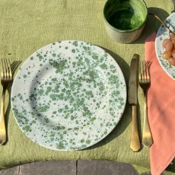 Herb Mottled Green Dinner Plate