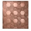 Hexagon Copper Decorative Wall Panel by R&D De Castelli