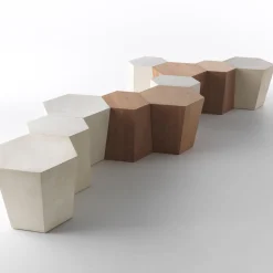 Hexagon Outdoor Coffee Table by Steven Holl