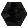 Hexagonal Black Marble Plate