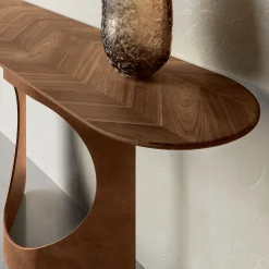 Hole Coppery & Walnut Console