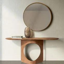 Hole Coppery & Walnut Console