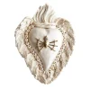 HOLY SWORDS WHITE CERAMIC HEART