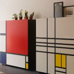 Homage to Mondrian Cabinet by Shiro Kuramata