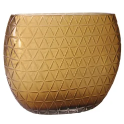 Honey Geometric Murano Glass Vase