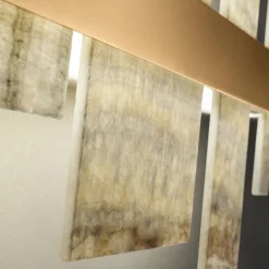 Honice Onyx And Gold Finish Metal Chandelier