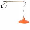 Hoop Orange Glossy Metal Wall Lamp