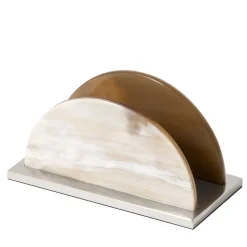 Horizontal White Napkin Holder