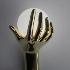Human Gold Wall Lamp
