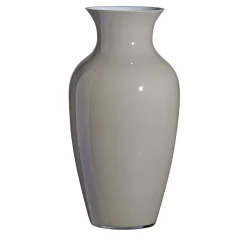 I Cinesi Gray and White Vase by Carlo Moretti