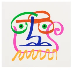 I Volti, Due Silkscreen Print by Mimmo Paladino