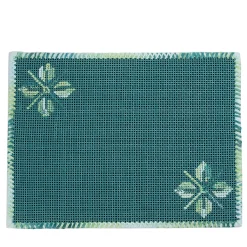 Ibisco Straw Placemat Embroided with Raffia