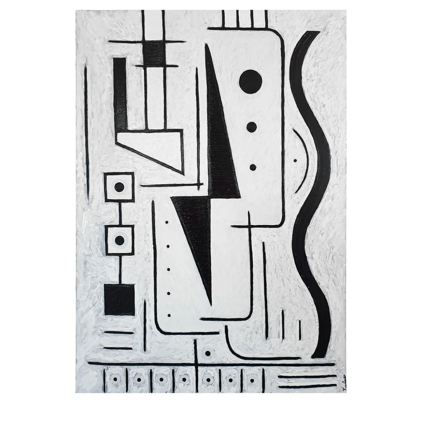 Identity in Abstraction VI Paintng