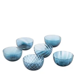 Idra Air-Force Blue Set of 6 Assorted Bowls