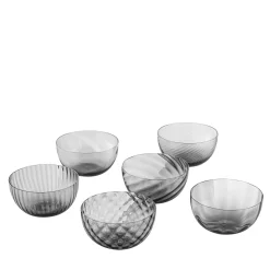 Idra Gray Set of 6 Assorted Bowls