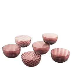 Idra Purple Set of 6 Assorted Bowls