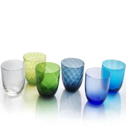 Idra Set of 6 Transparent Assorted Glasses