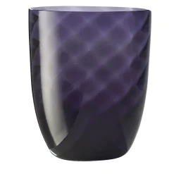 Idra Set of 2 Twisted Optic Periwinkle Water Glasses